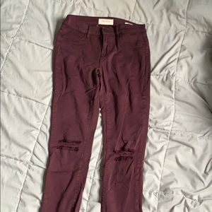 Maroon pacsun jegging